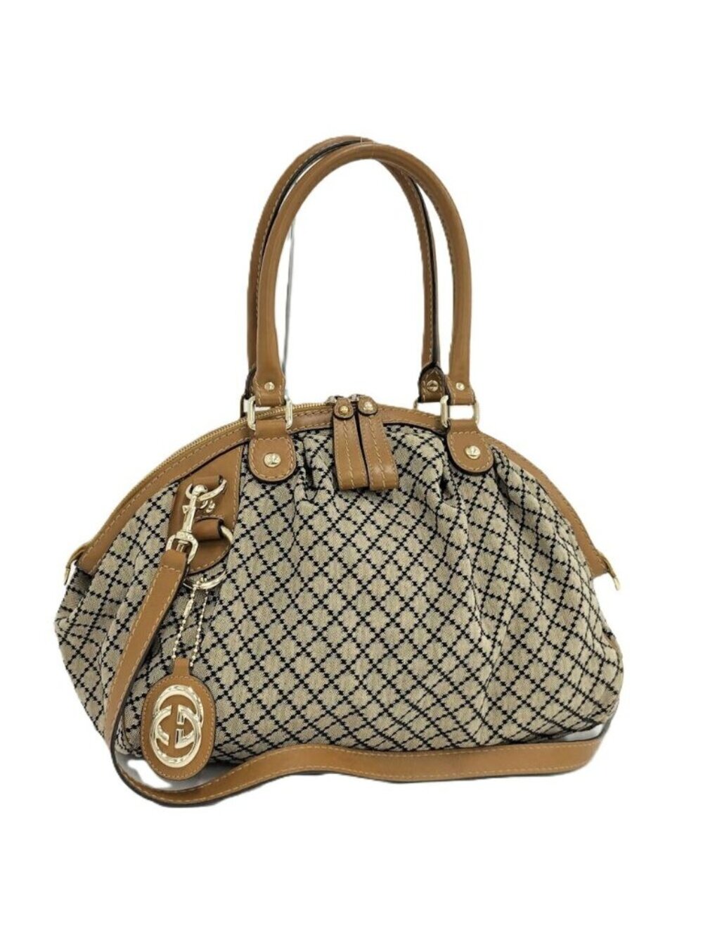 Gucci Ski 2-Way Bag Canvas Brown